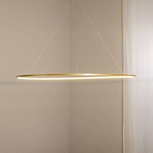 Milagro Lighting LED-H&auml;ngelampe Saturno, &Oslash; 120 cm, goldfarben, 1-fl., 4.000 K