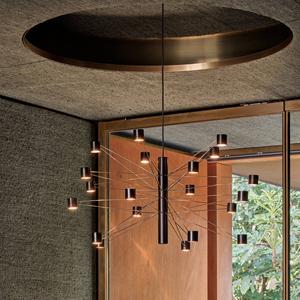 kdln LED-H&auml;ngelampe POLAR 20.1, &Oslash; 77 cm, schwarz 20-flg. dim