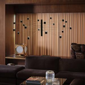 kdln LED-H&auml;ngelampe POLAR 20.3, &Oslash; 124 cm schwarz 20-flg. dim