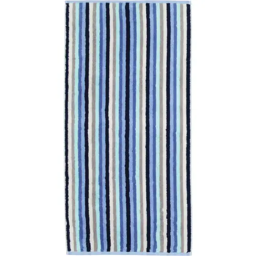 Cawö Cawo Shades Streifen Gastendoekje 30x50 aqua