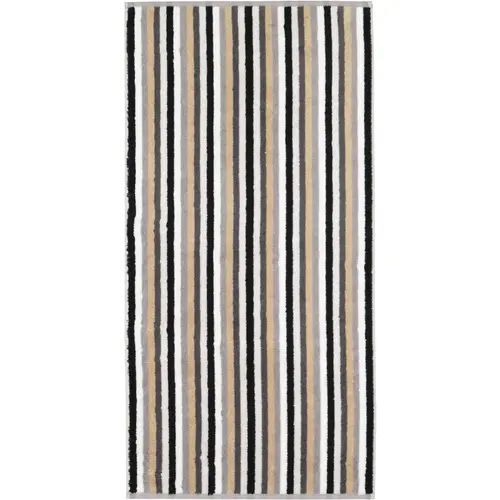 Cawö Cawo Shades Streifen Gastendoekje 30x50 stein