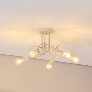 HELam Deckenleuchte Oxford, sand, &Oslash; 47 cm, Metall, 5-flammig, E27