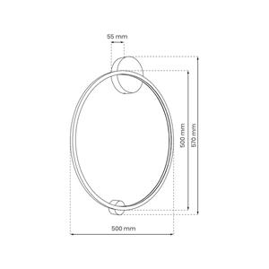 Milagro Lighting LED-Deckenleuchte Saturno, schwarz, &Oslash; 50 cm, Metall, 4.000 K