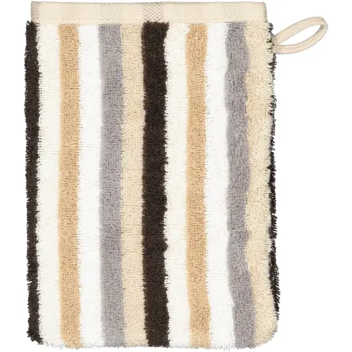 Cawö Cawo Shades Streifen Washandje 16x22 sand
