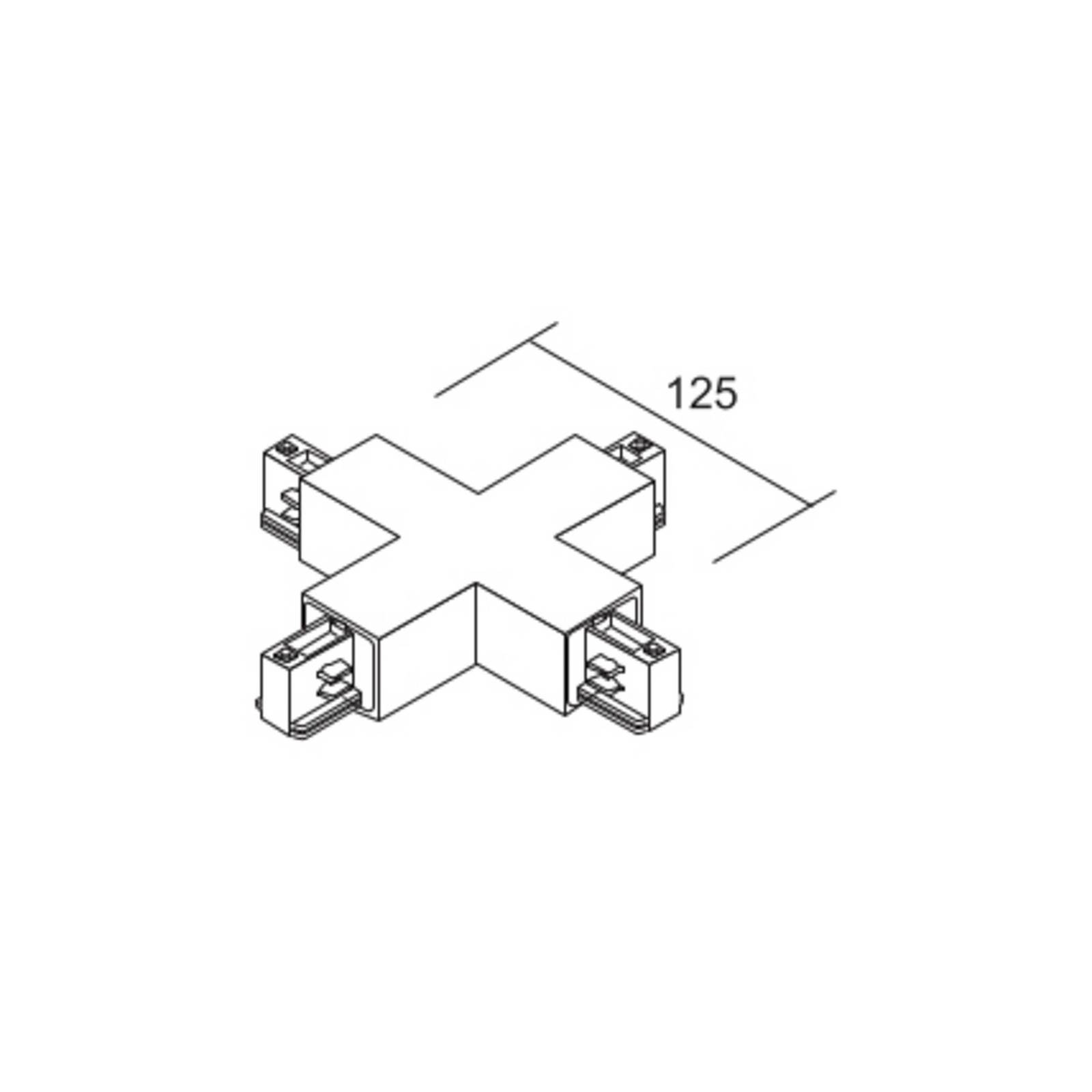 Ivela X-connector LKM DALI, zwart, 3-fasen, kunststof