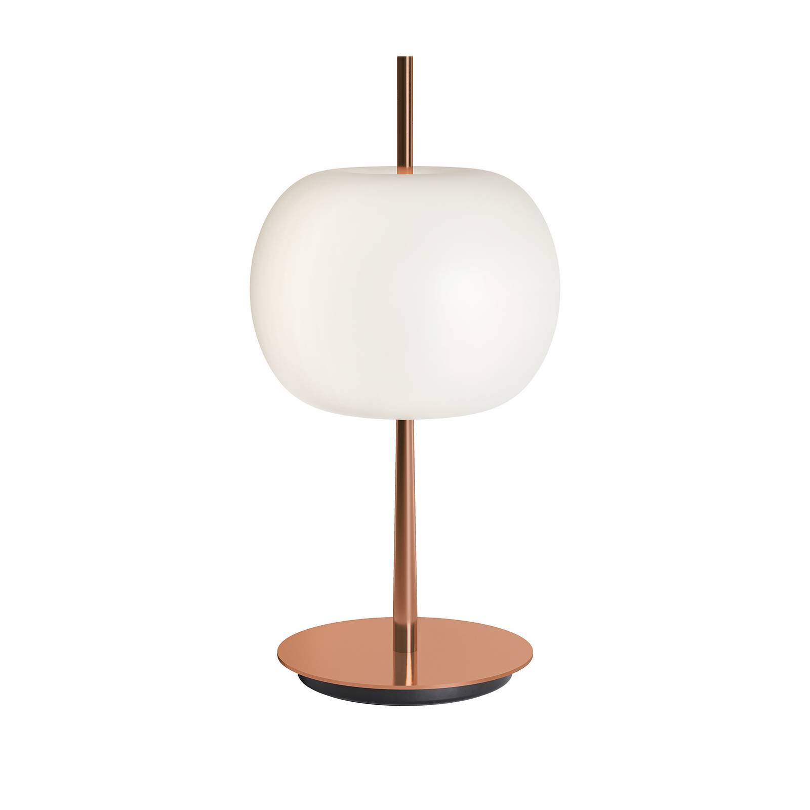 Kdln LED tafellamp KUSHI, koper, hoogte 32 cm, dimmer, CCT