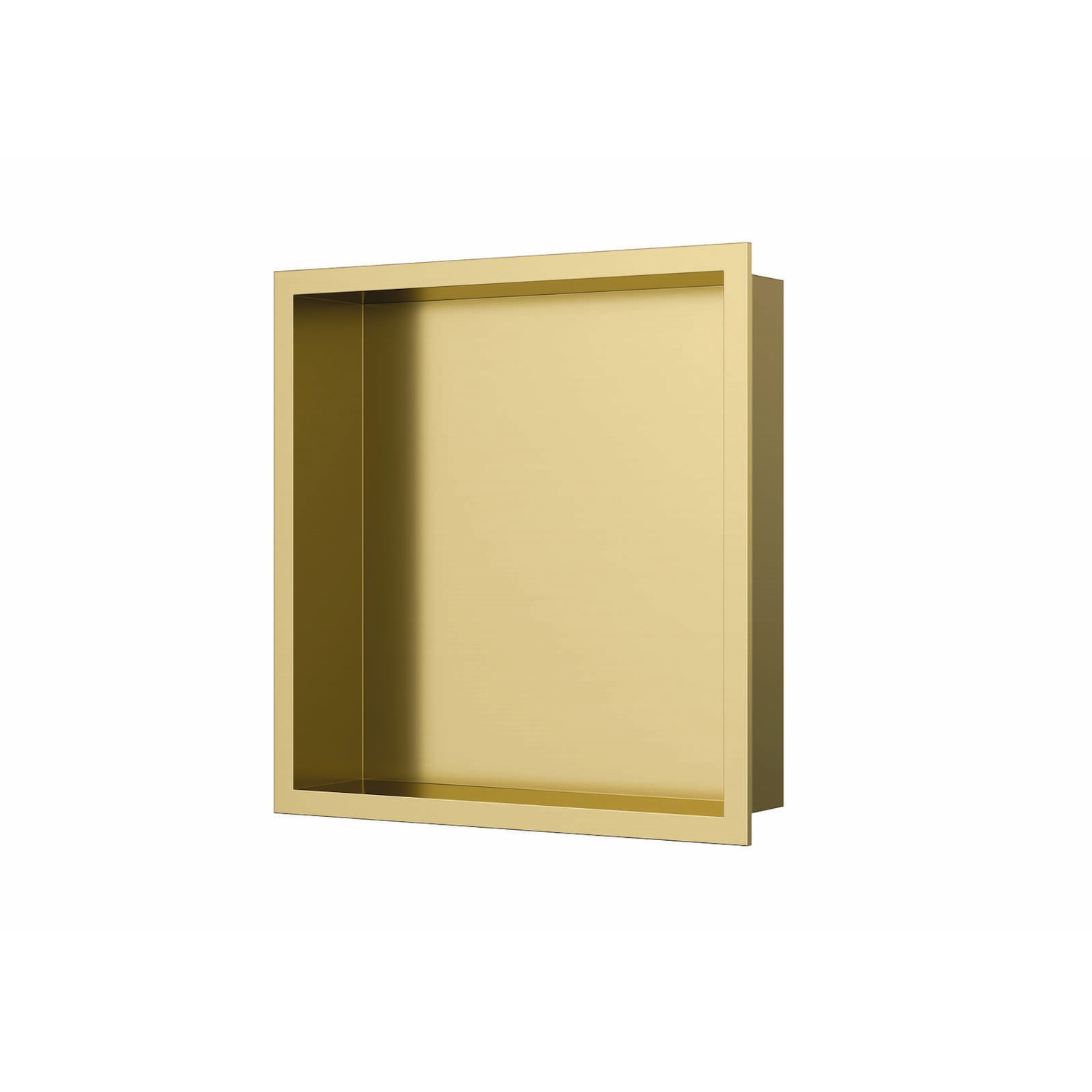Luca Sanitair Inbouwnis  30x30x6,5 cm RVS Geborsteld Goud PVD 