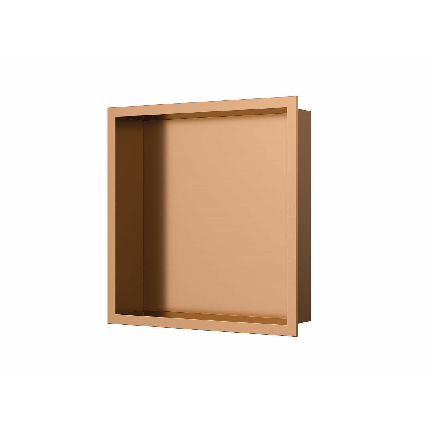 Luca Sanitair Inbouwnis  30x30x6,5 cm RVS Geborsteld Koper PVD 
