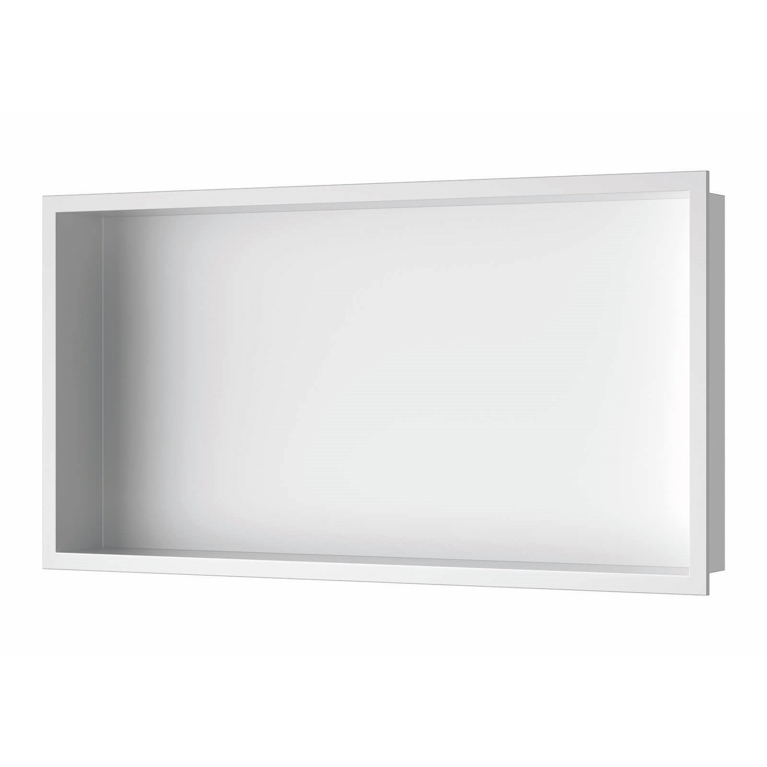 Luca Sanitair Inbouwnis  60x30x6,5 cm RVS Mat Wit 