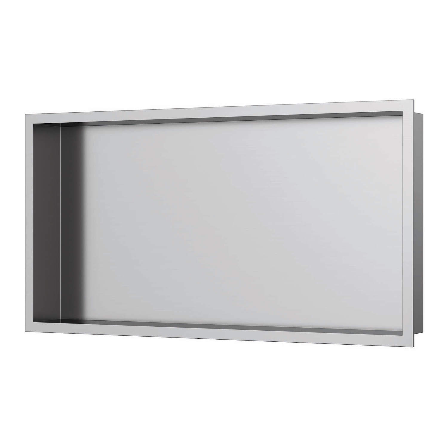Luca Sanitair Inbouwnis  60x30x6,5 cm RVS Geborsteld Nikkel 