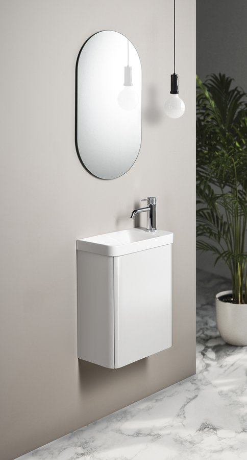 Sapho Zorba toiletmeubel wit glans