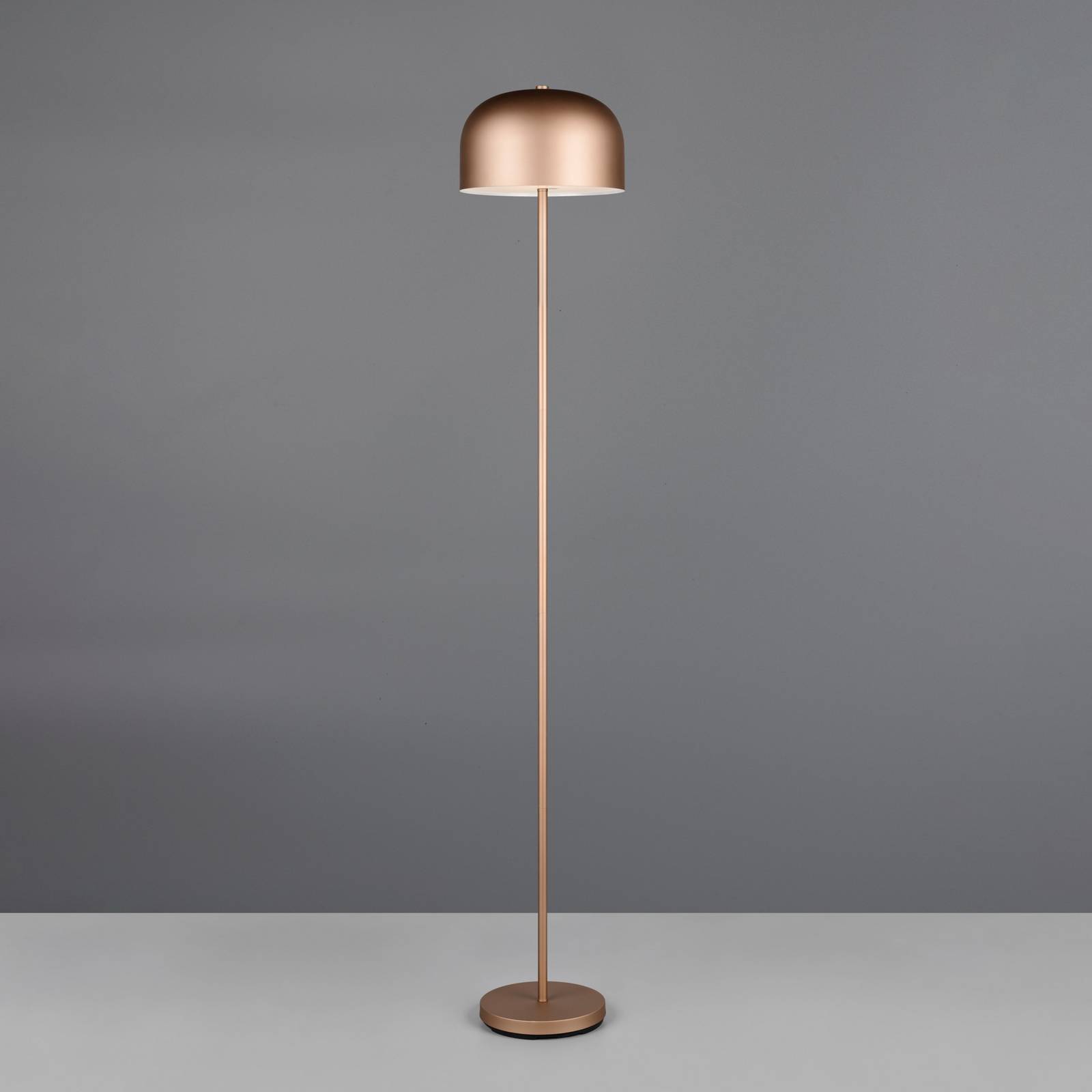 Reality Leuchten LED vloerlamp Jeff, coffee, dimbaar, hoogte 147 cm
