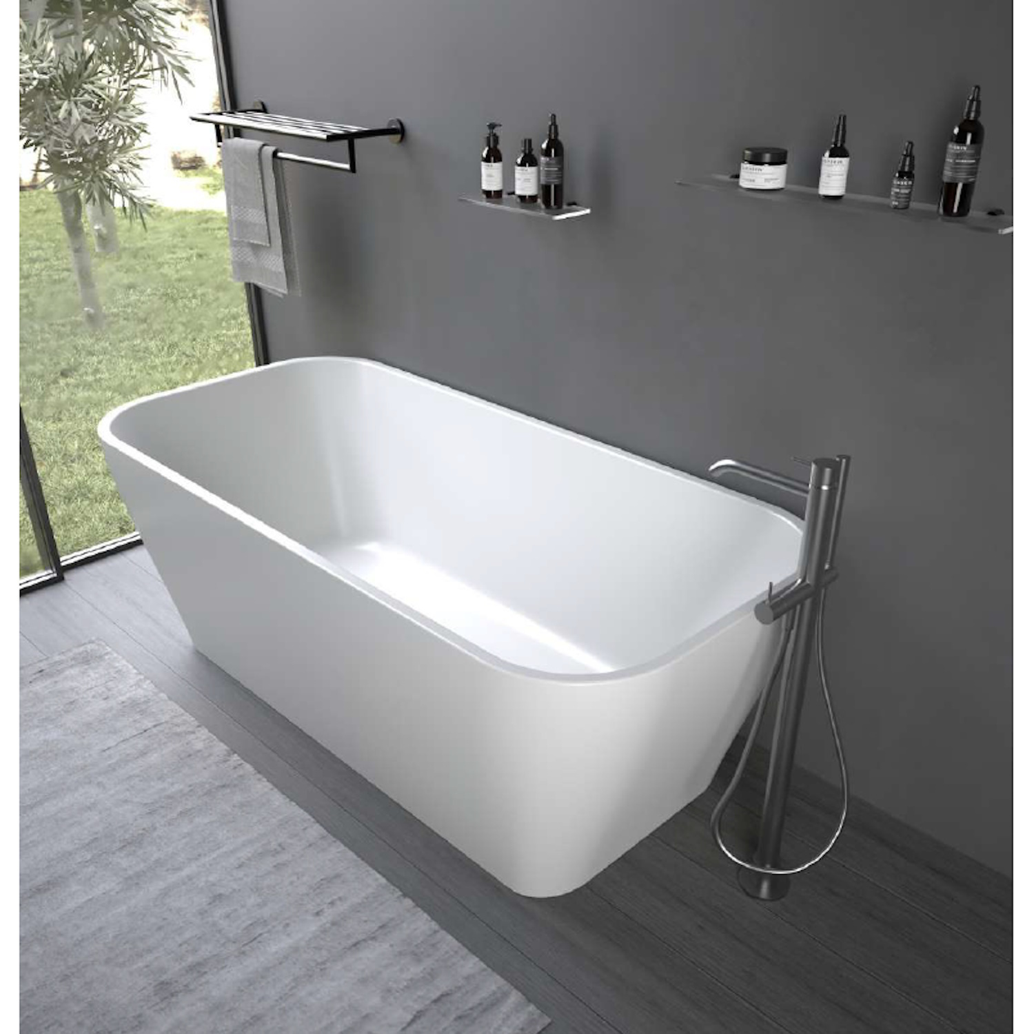 Ideal Standard Ligbad Ideavit Delia Arcryl 170x80x60 cm Wit Mat 