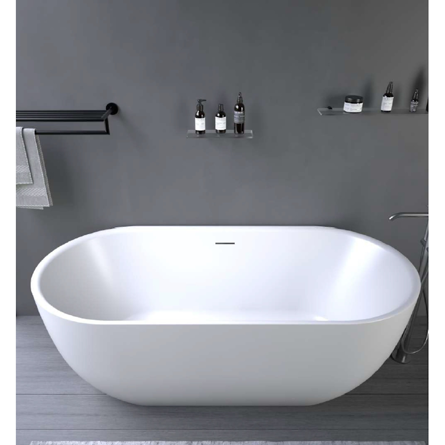Ideavit Ligbad  Thalia Vrijstaand Arcryl 170x80x60 cm Wit Mat 