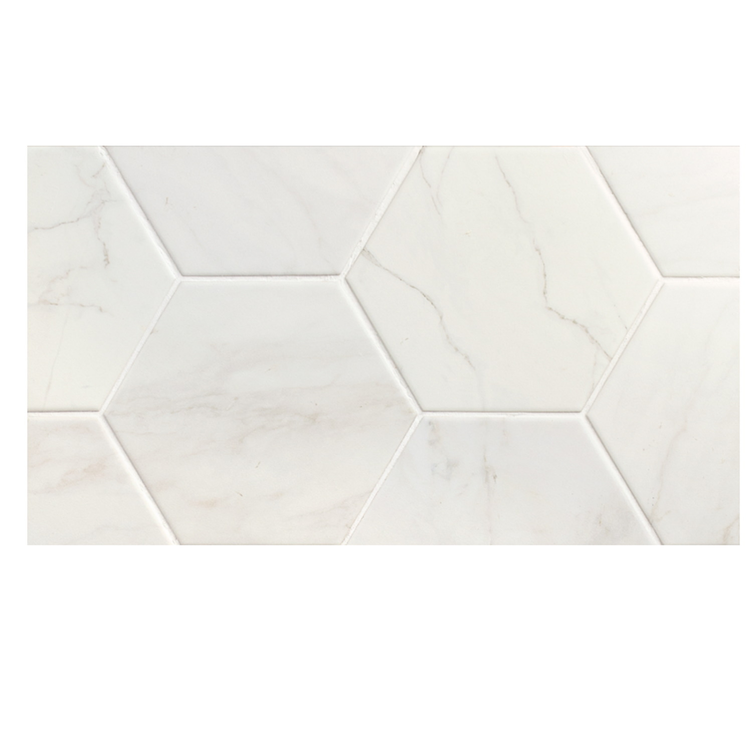 Stardos Verona Hexagon White Keramiek 13.9x16 cm 