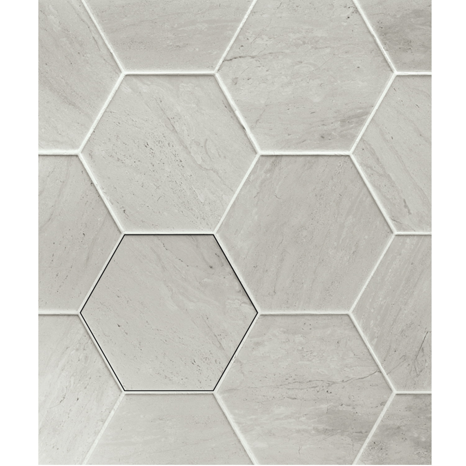 Stardos Verona Hexagon Grey Keramiek 13.9x16 cm 