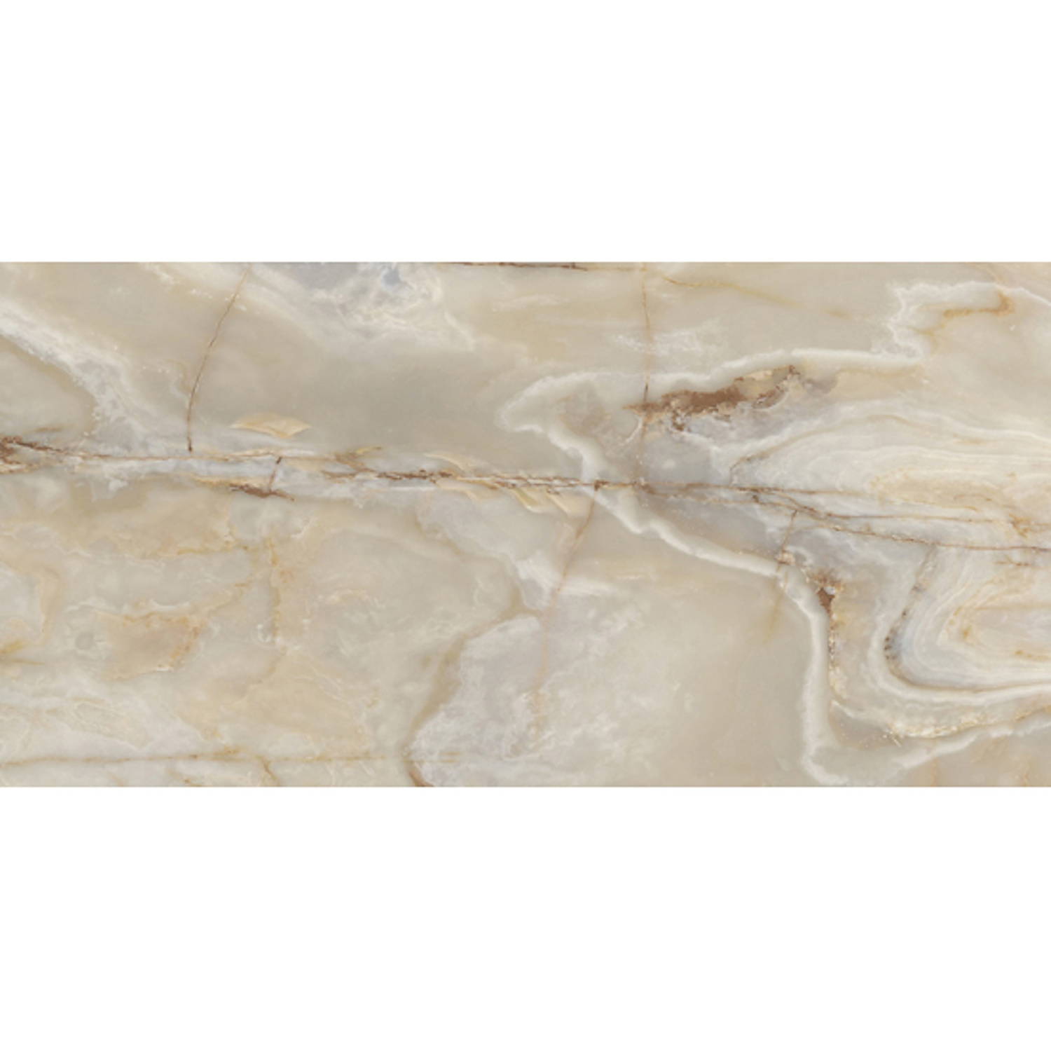 Floorgres Vloertegel Onyx&More 60x120 cm Glans Golden 