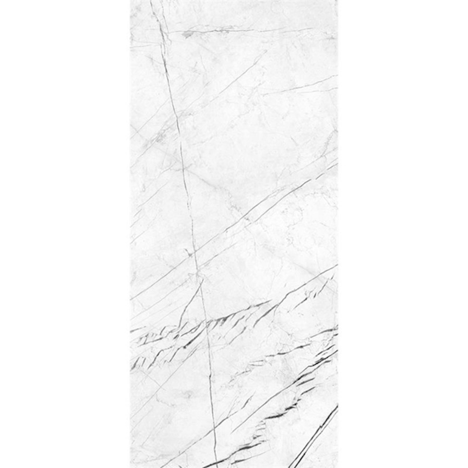 Energieker Vloer- en Wandtegel  Ekxtreme Marmerlook 120x280 cm Mat Marquina White 