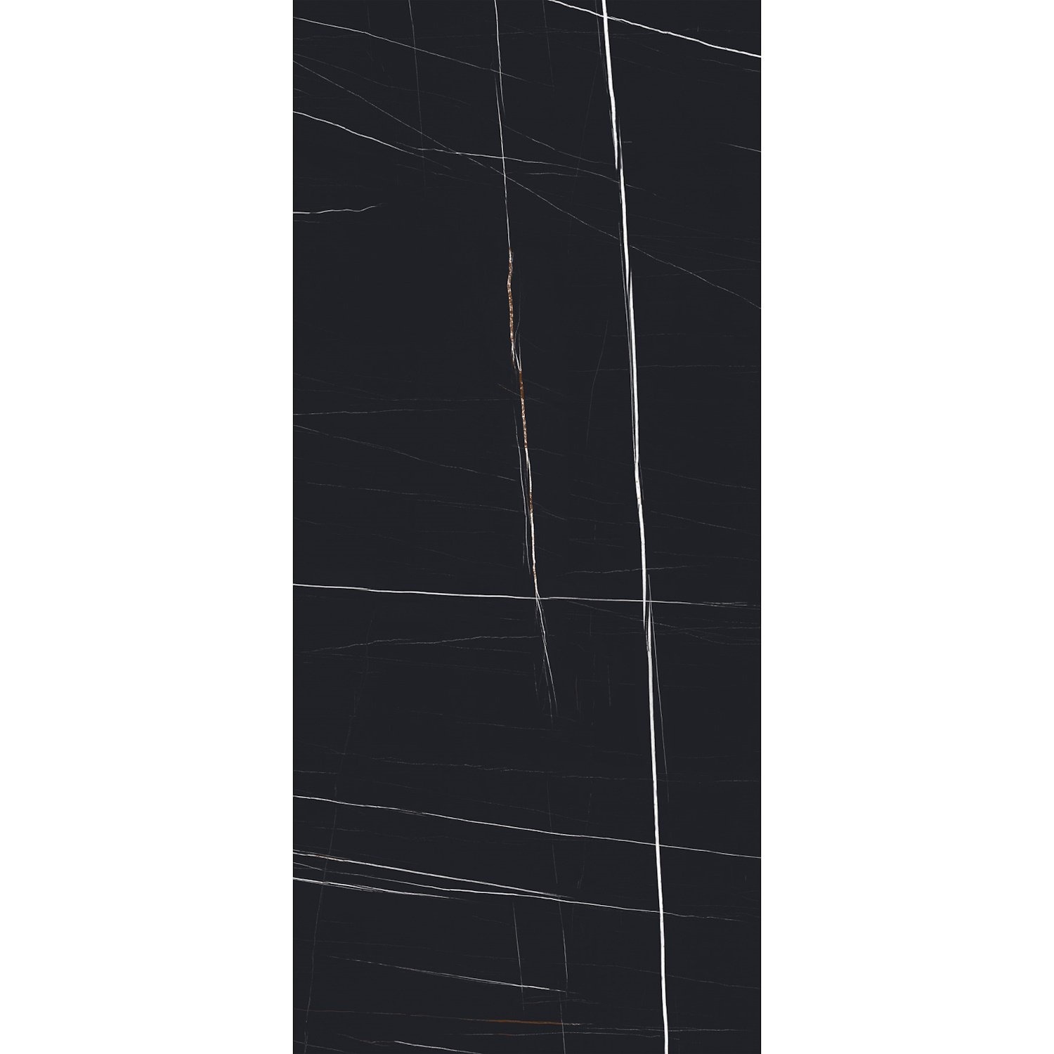 Energieker Vloer- en Wandtegel  Ekxtreme 120x280 cm Glanzend Sahara Noir Black 