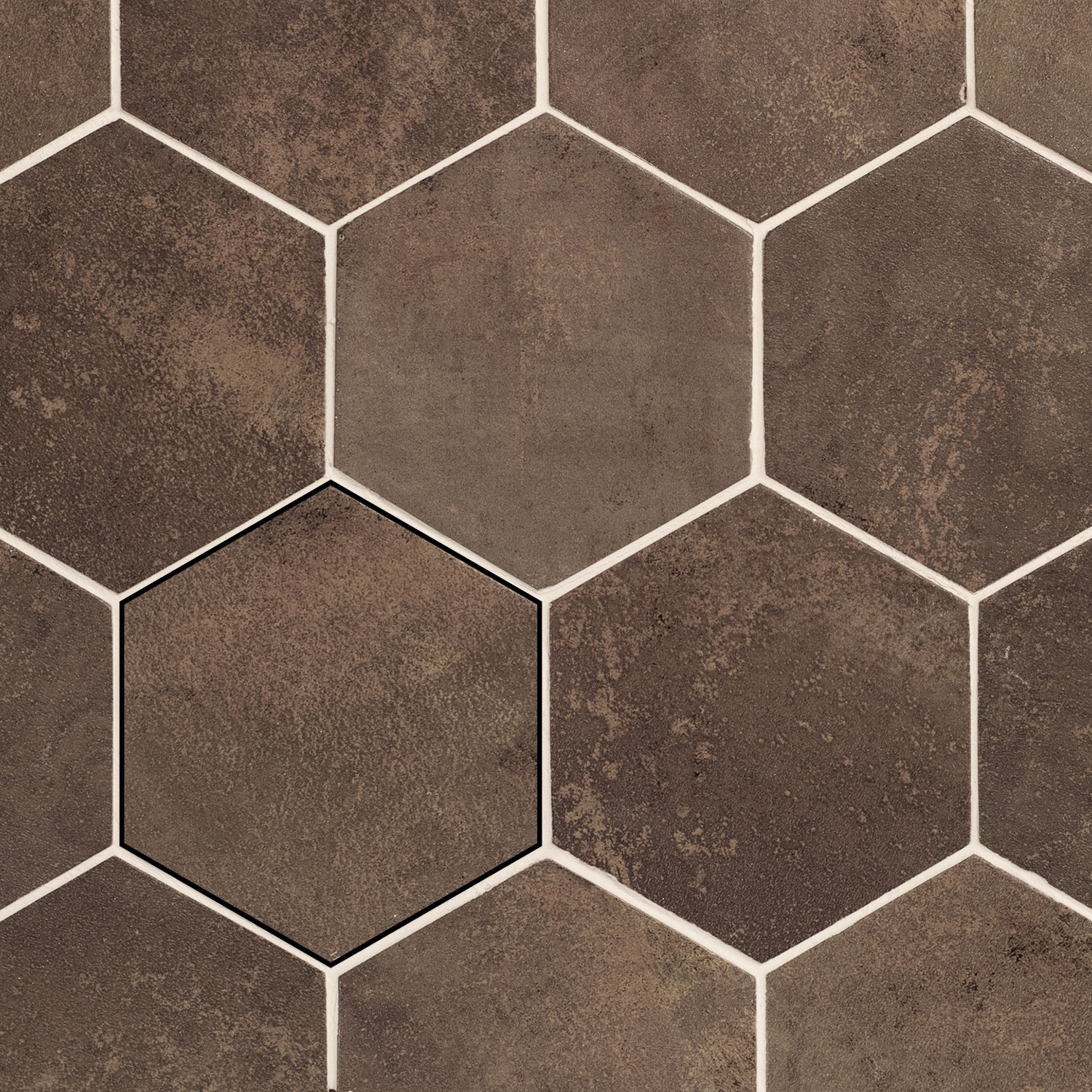 Stardos Wandtegel Magnetism Hexagon Corten 13.9x16 cm 