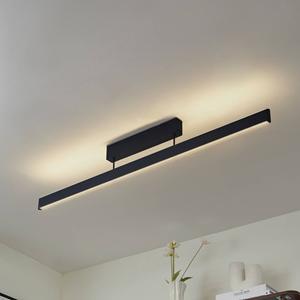 Lucande Smart-LED-Deckenleuchte Mylosh, schwarz, CCT, Tuya