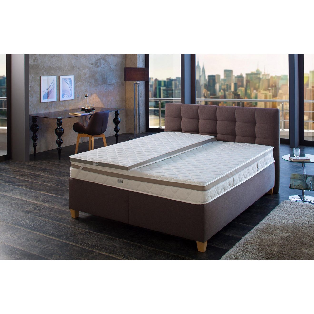 Hanse by RIBECO Topmatras Ole Matras topper 90x200 cm & 140x200 cm en andere maten (1 stuk)