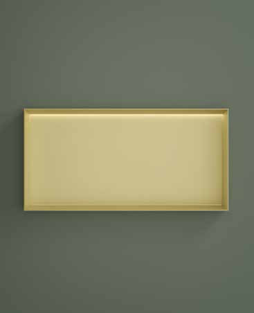 Hotbath &More frameless inbouwnis met verlichting 30x60x10cm RVS
