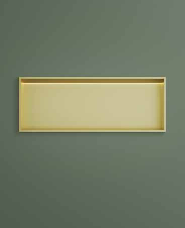 Hotbath &More inbouwnis met verlichting 30x80x10cm RVS