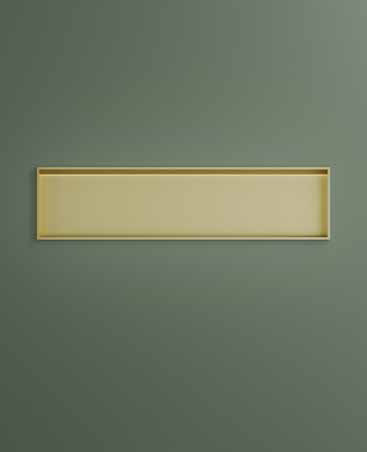 Hotbath &More inbouwnis met verlichting 30x120x10cm RVS