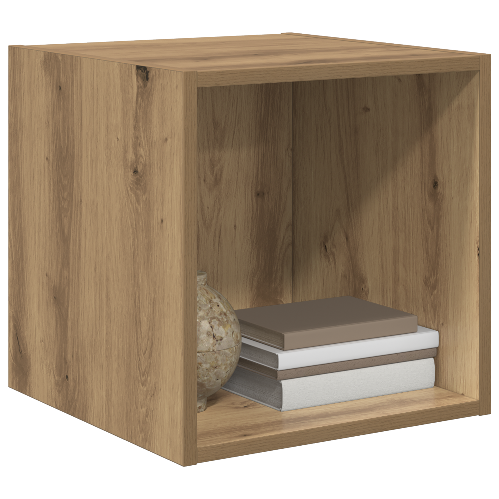 vidaXL Wandkasten - 2-pack in Artisan Eiken, 37 x 37 x 37 cm Spaanplaat