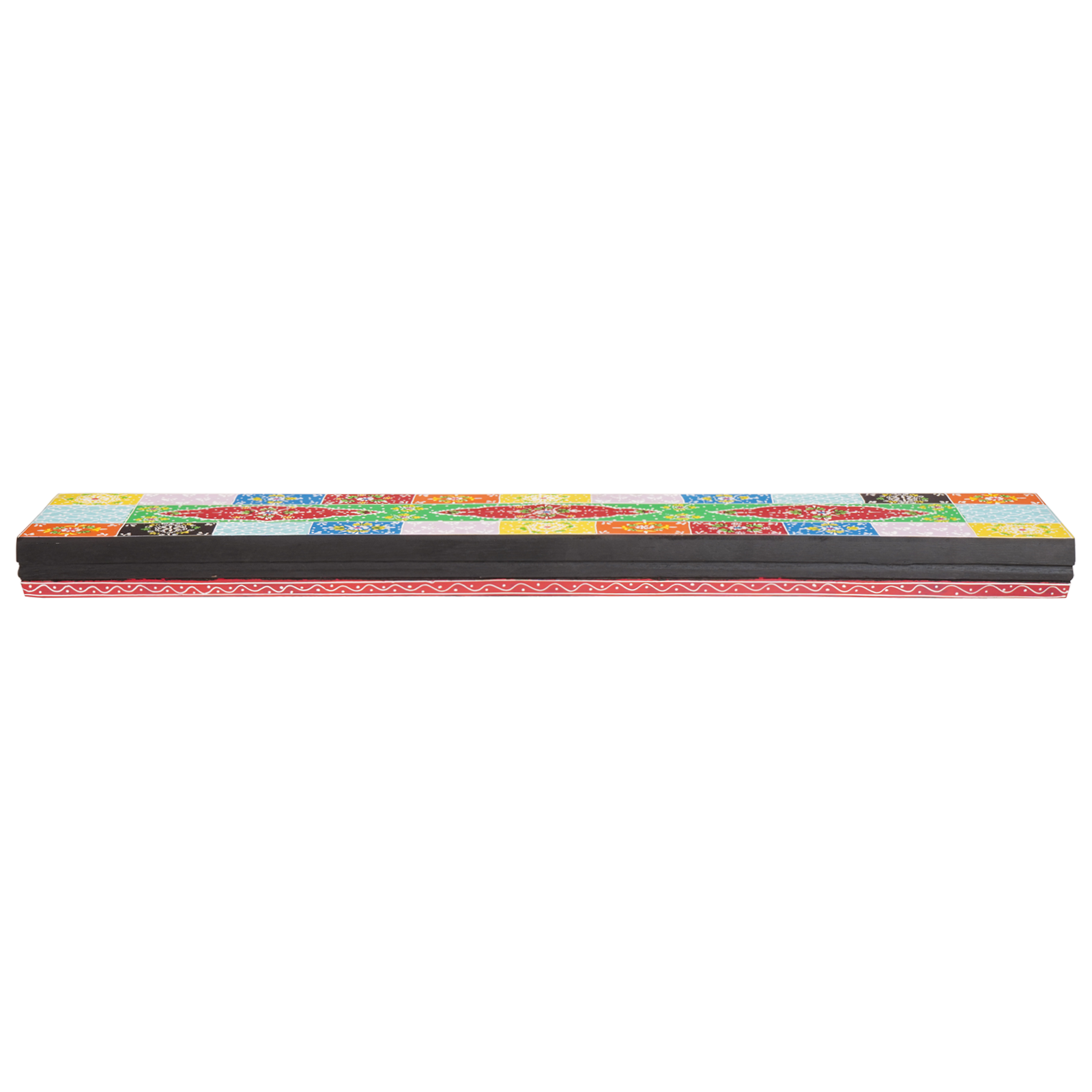 vidaXL Wandplanken 2 stuks 100x20x6 cm Massief Mangohout