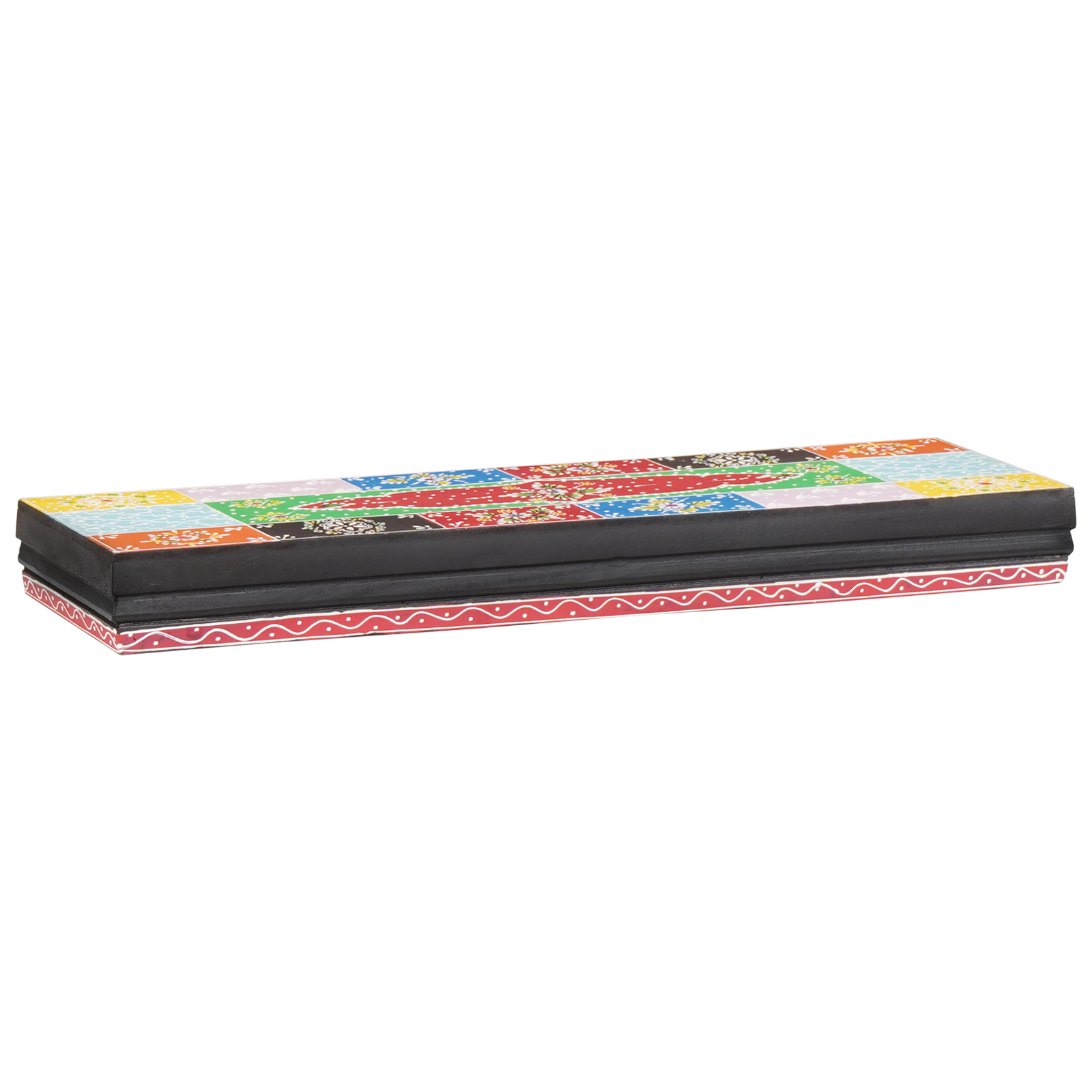 vidaXL 3-delige wandplankenset 100x20x6 cm van massief mangohout