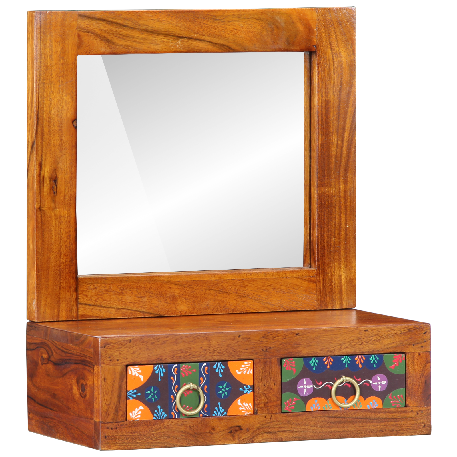 vidaXL Wandkast 40x20x50 cm van Massief Acaciahout