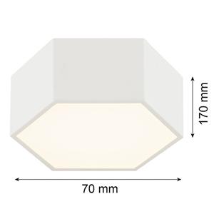 Argon LED-Deckenleuchte Libre, cremewei&szlig;, Stahl, 3.000 K