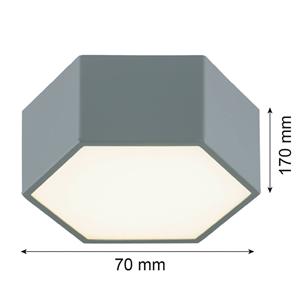 Argon LED-Deckenleuchte Libre, salbeigr&uuml;n, Stahl, 3.000 K