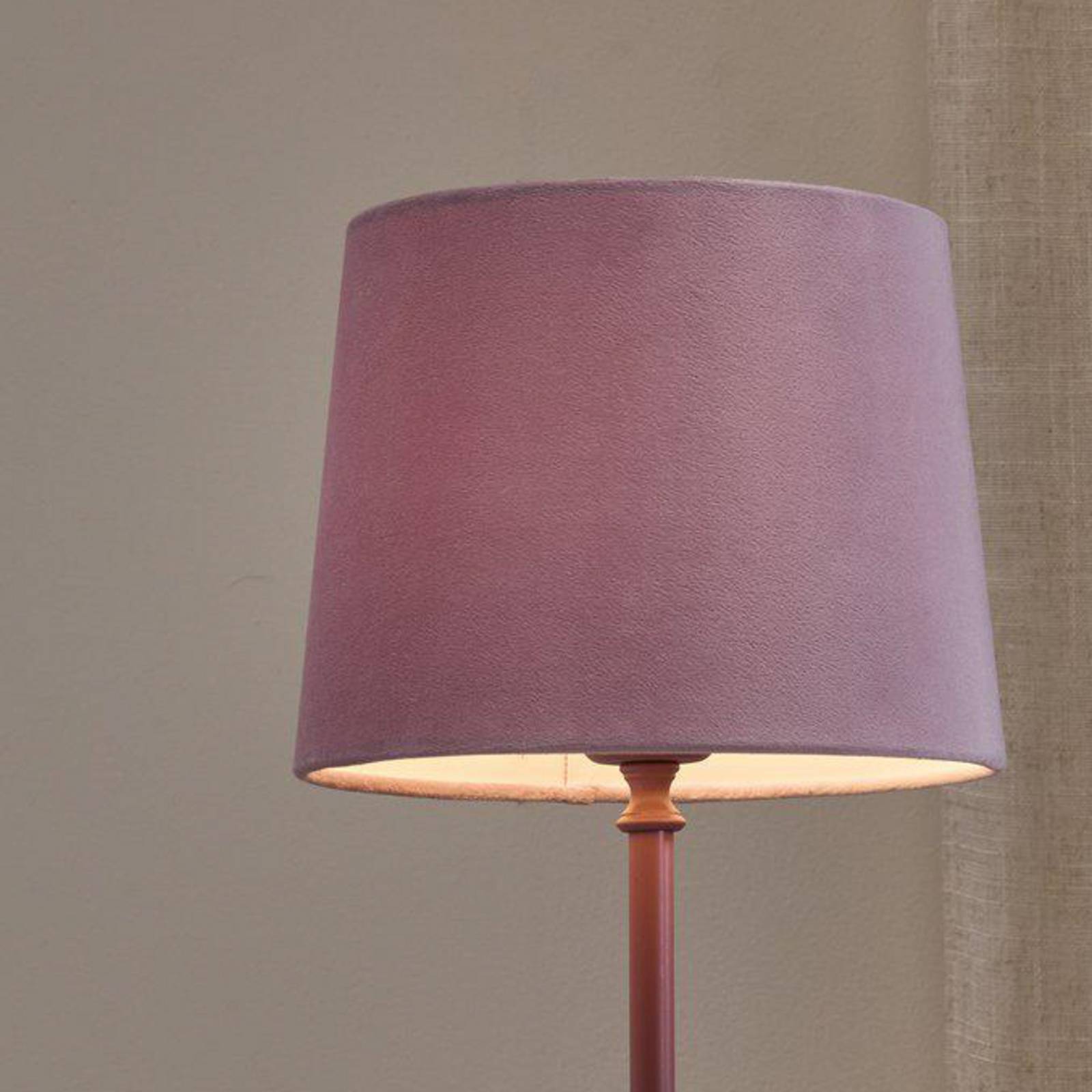 PR Home Tafellamp Tove, roze, hoogte 56 cm, metaal/stof