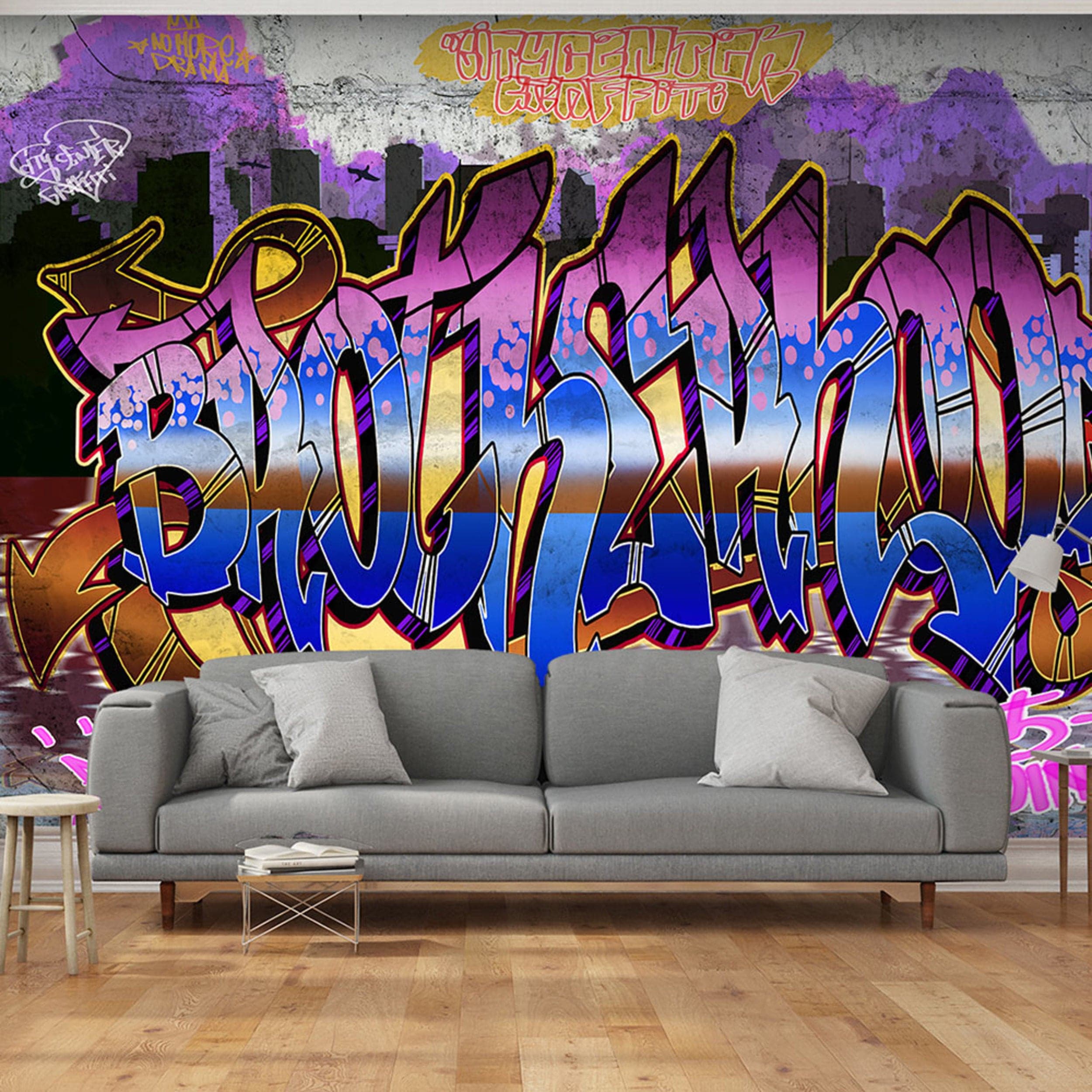 Artgeist Fotobehang - Colorful Mural - Vliesbehang