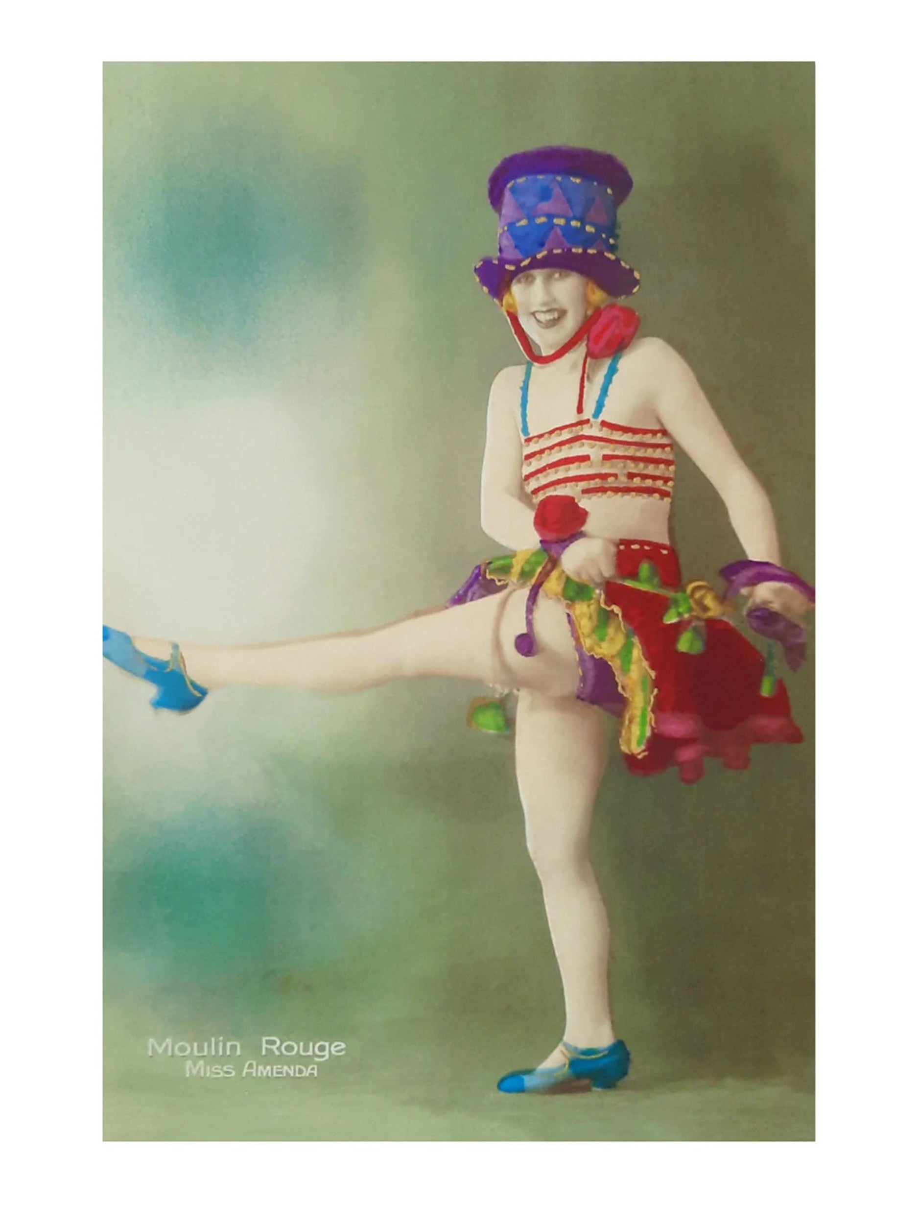 PGM Kunstdruk - Moulin Rouge Miss Amenda 30x40cm