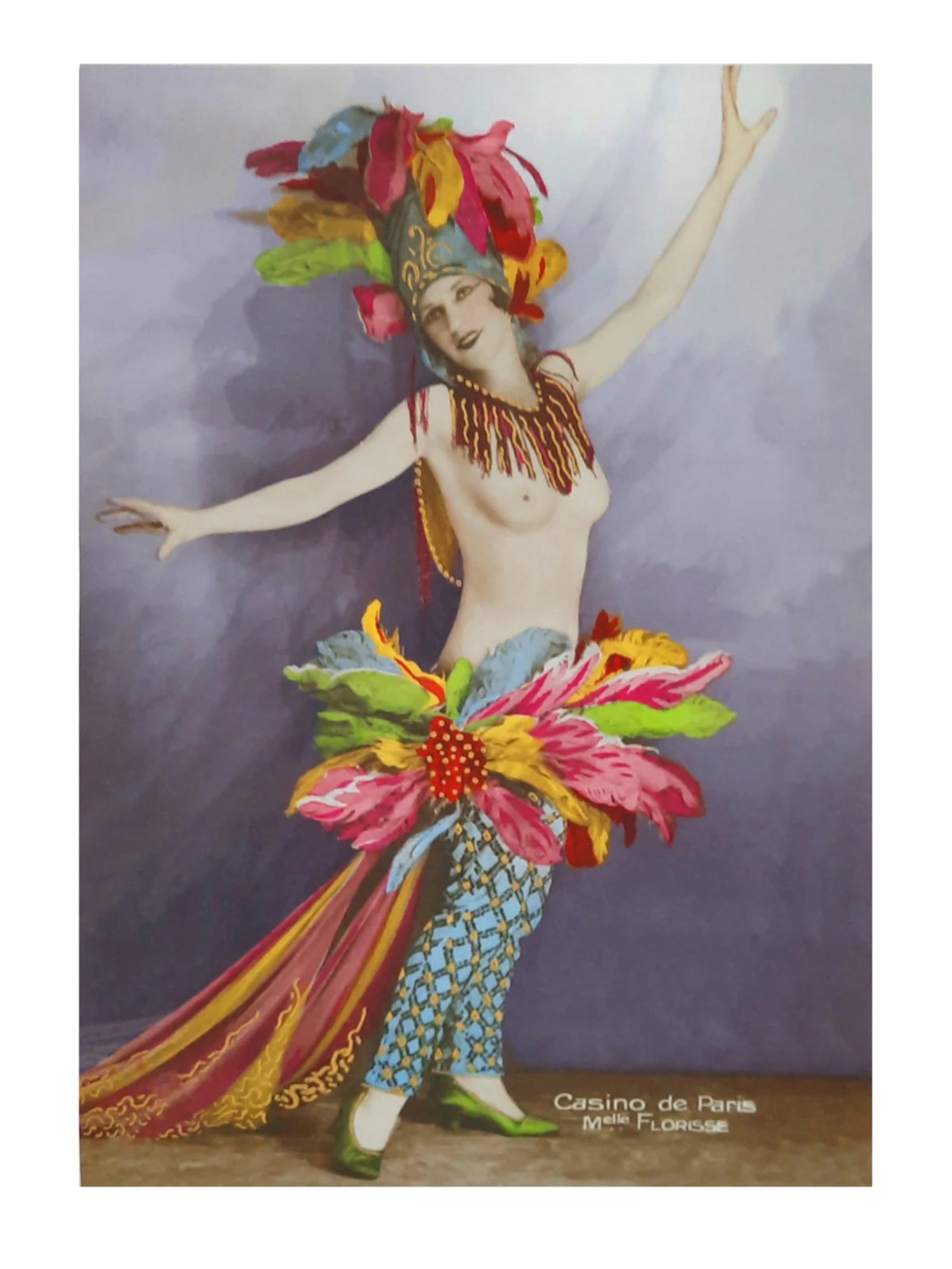 PGM Kunstdruk - Casino de Paris Mlle Florisse 30x40cm