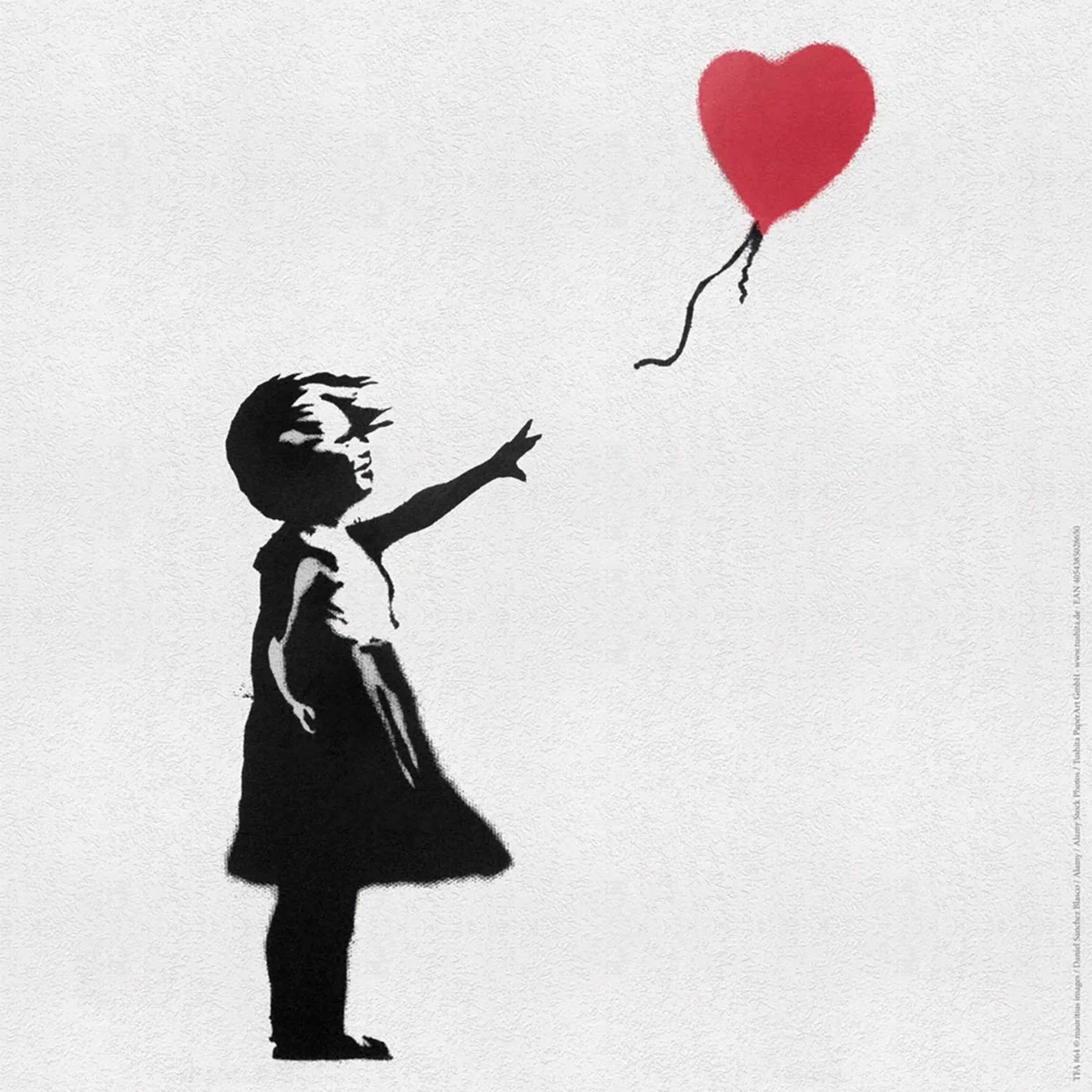 PGM Kunstdruk Banksy - Girl with Balloon 50x50cm