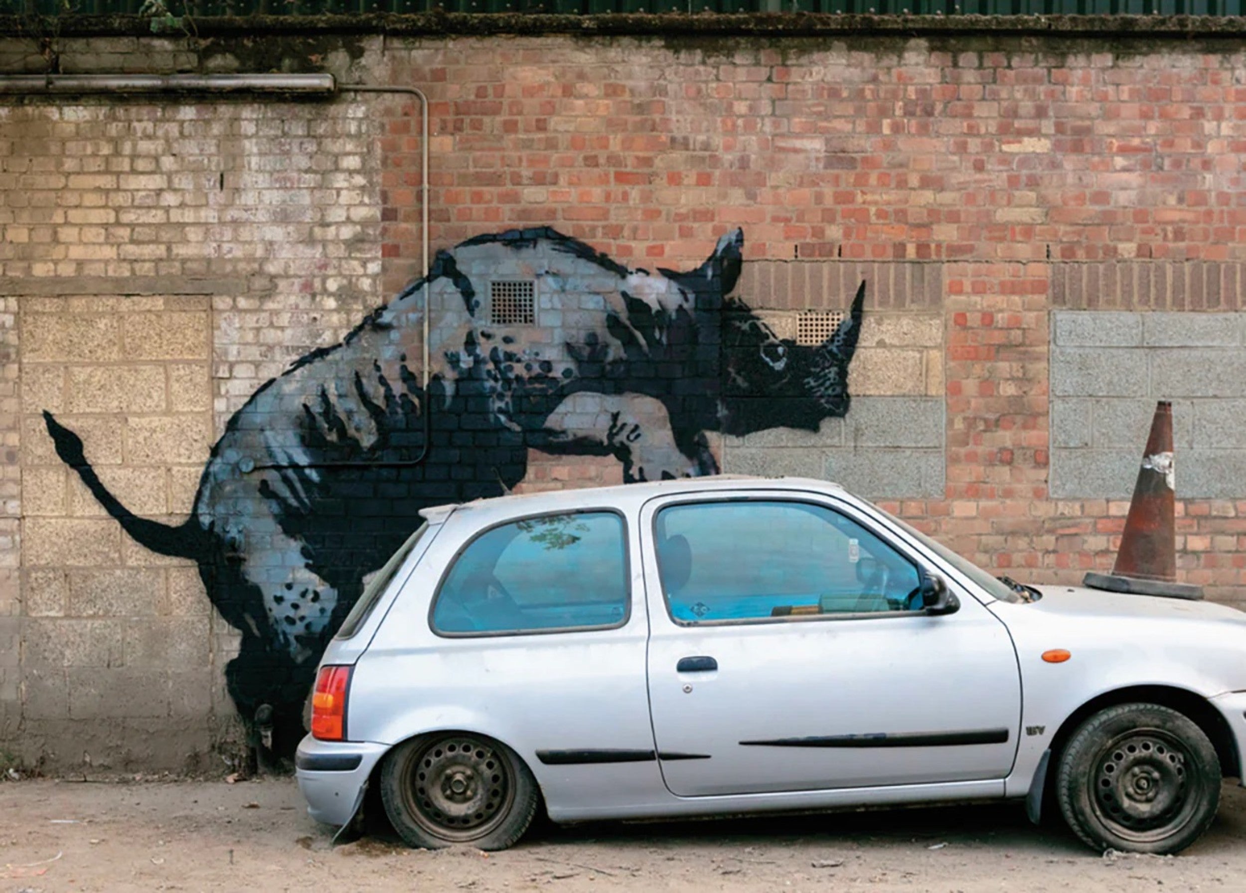 PGM Kunstdruk Banksy - Nashorn 70x50cm