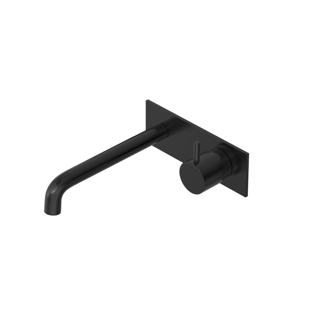 Hotbath COBBER Afbouwdeel tbv Inbouw wastafelkraan 18cm uitloop MBP Geborsteld zwart PVD CB106EXT18MBP