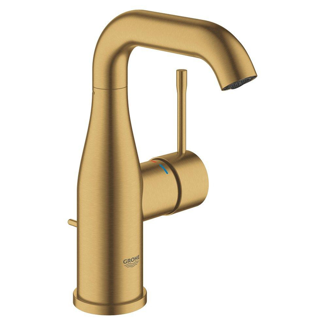 Grohe Essence Wastafelkraan Opbouw - uitloop 11.4cm - M-size - hoge draaibare uitloop - waste - brushed cool sunrise 24173GN1