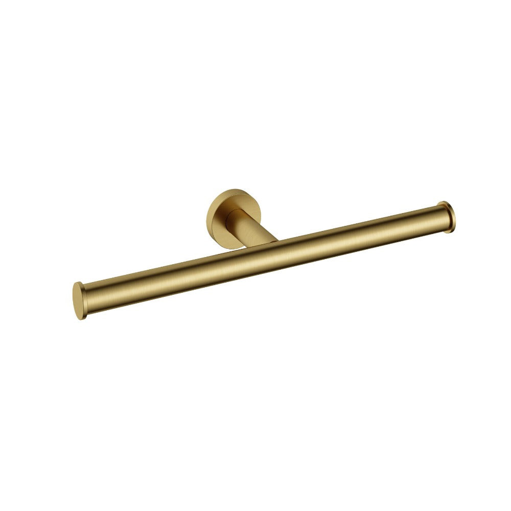 Hotbath &More dubbele toiletrolhouder geborsteld messing PVD