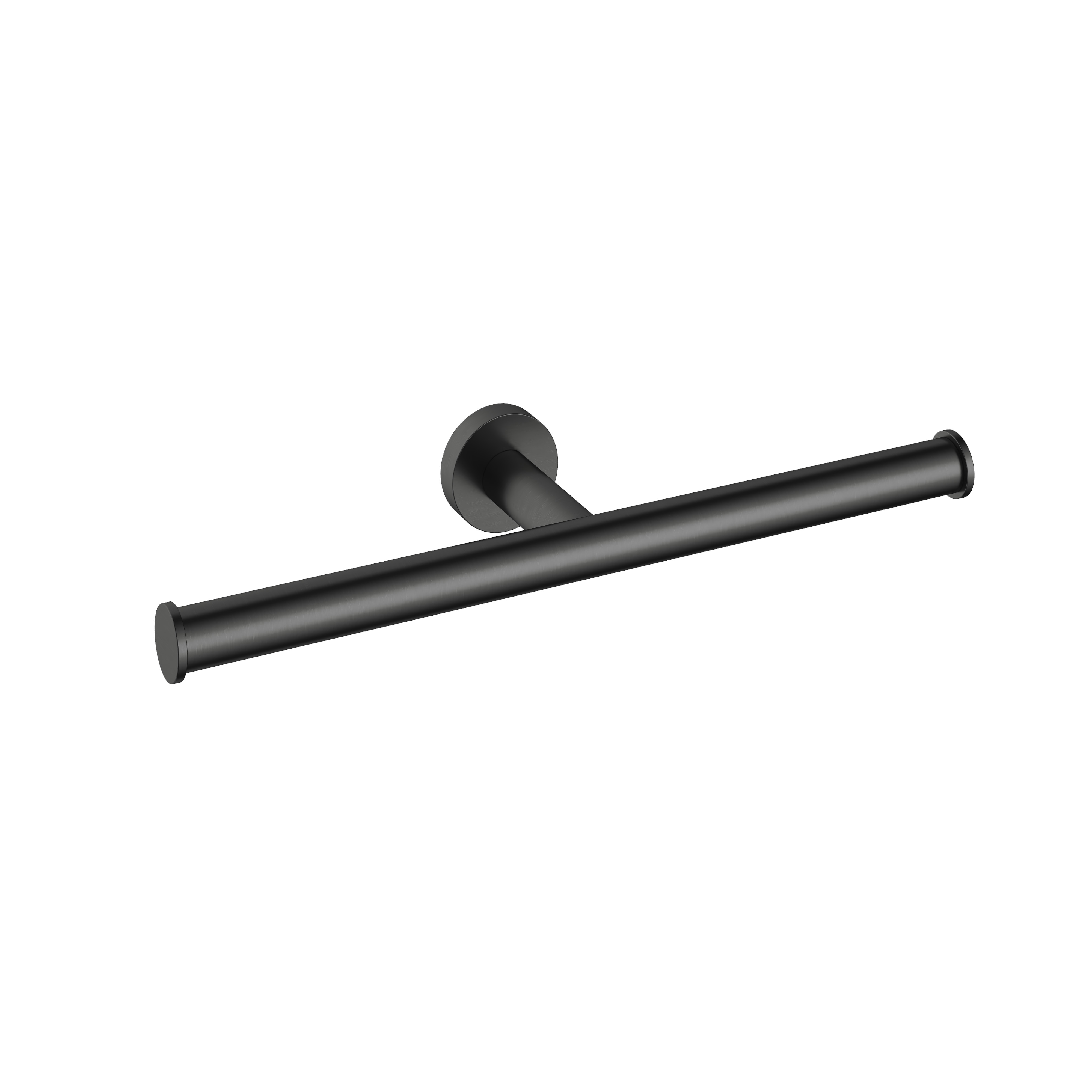 Hotbath &More dubbele toiletrolhouder geborsteld zwart PVD