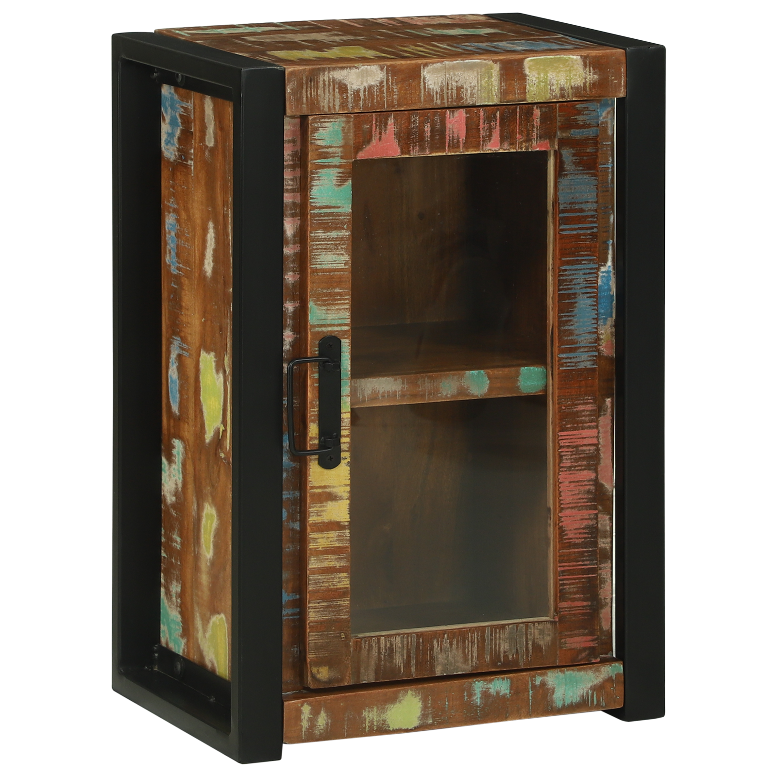 vidaXL Badkamerkast Kleurrijk 40x30x60 cm Massief Gerecycled Hout