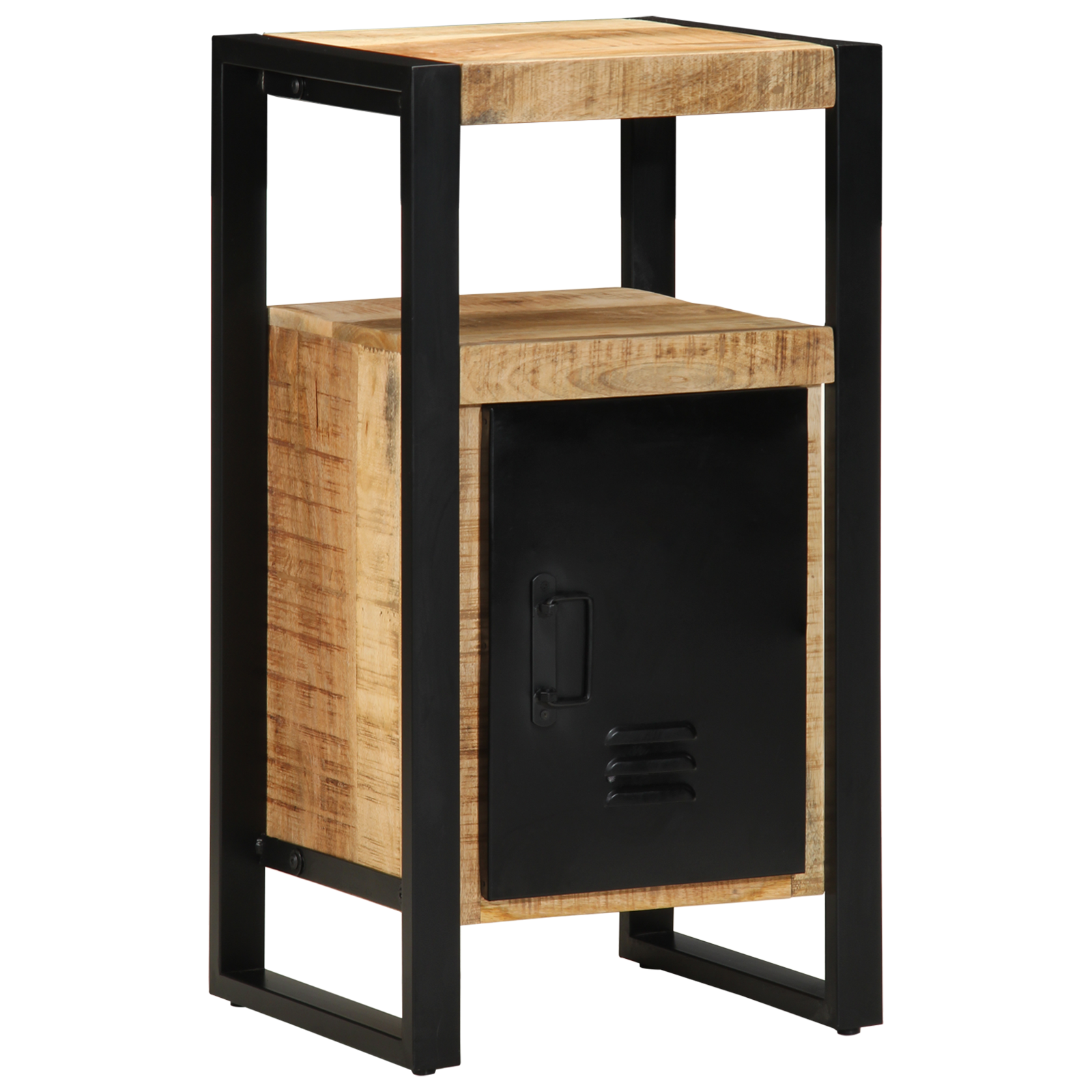 vidaXL Badkamerkast 40x35x75 cm Massief Hout Ruw Mango