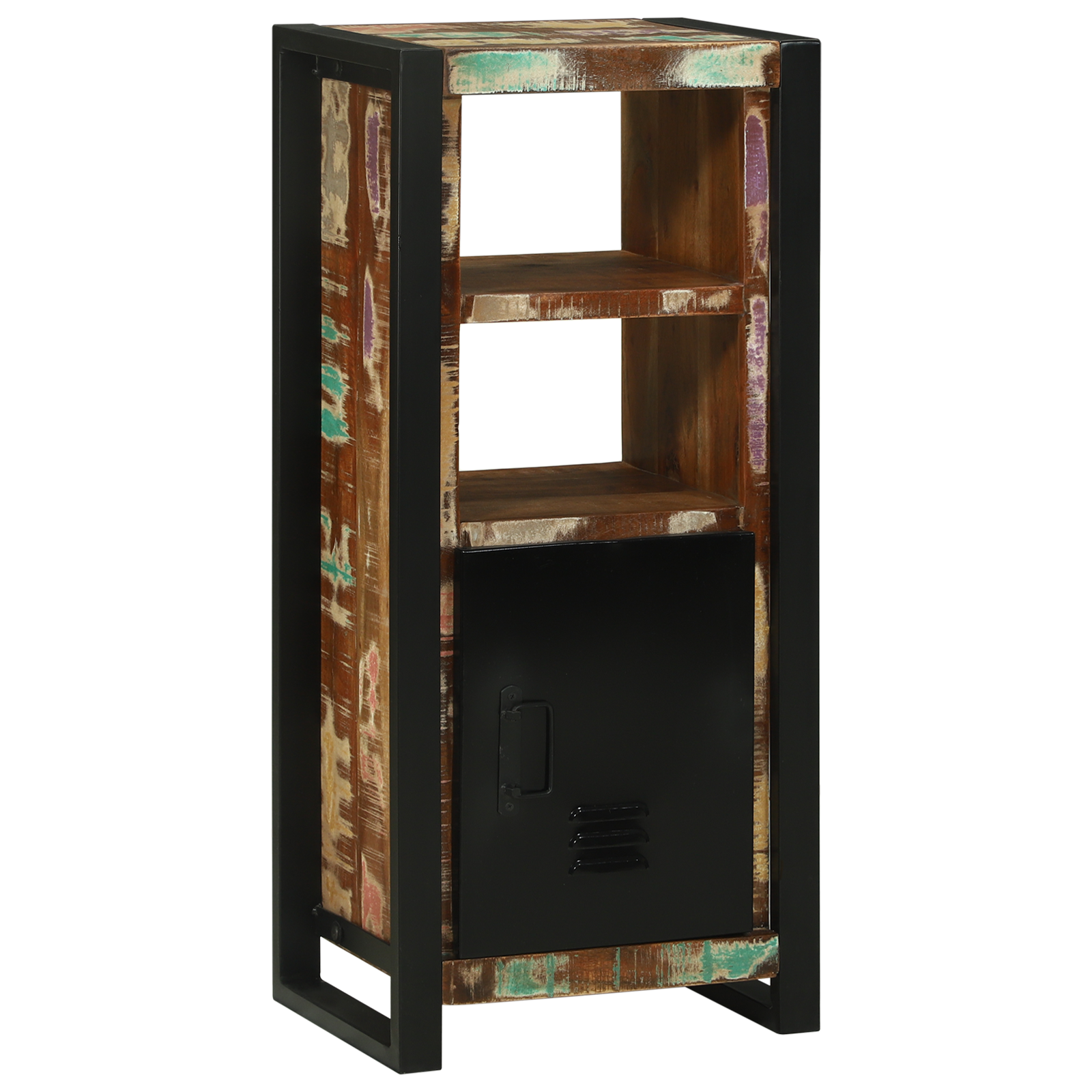 vidaXL Badkamer Wandkast 40x30x90 cm Van Gerecycled Massief Hout