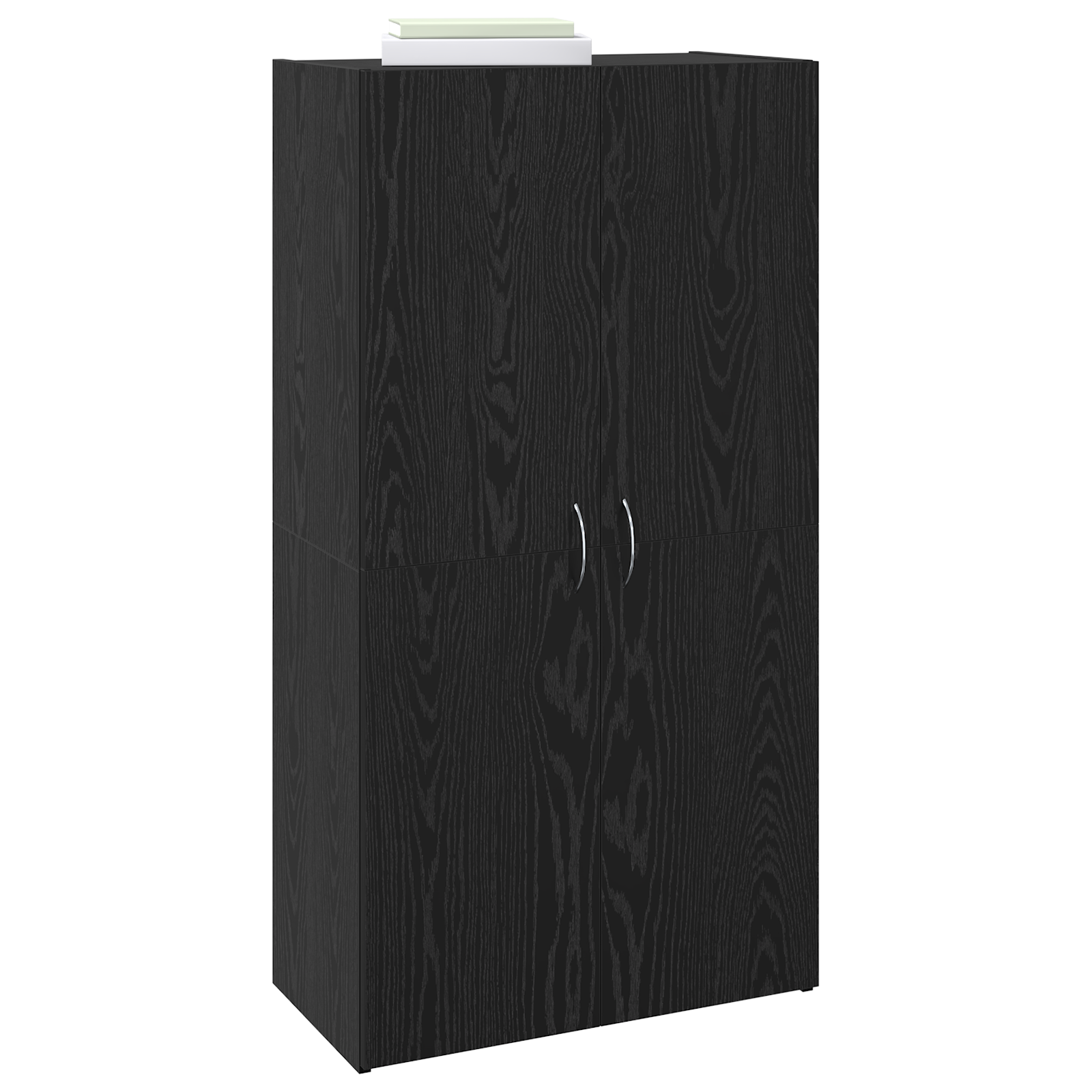 vidaXL Kantoor kast Zwart eiken 60 x 32 x 115 cm Bewerkt hout