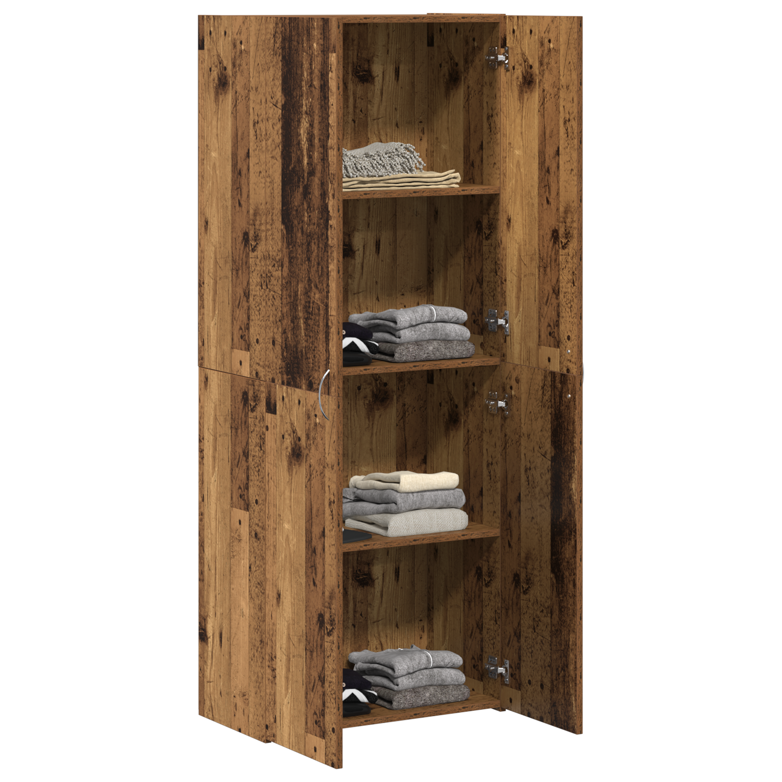 vidaXL Hoge Kast Oude Hout 60 x 32 x 153 cm - gemaakt van engineered wood.